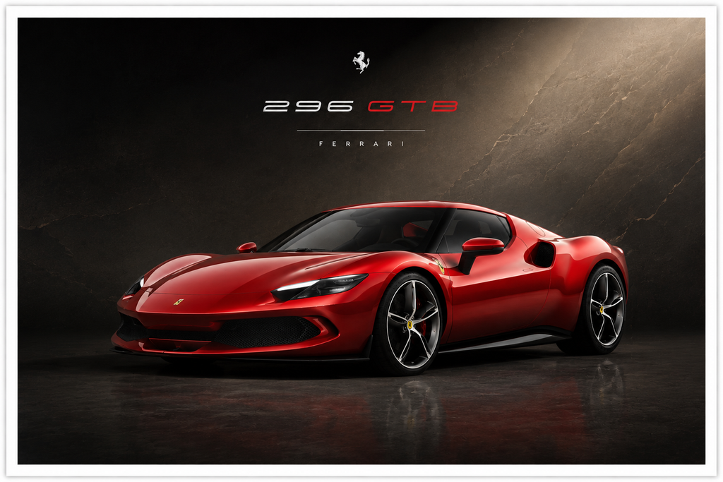 Ferrari 296 GTB Premium Automotive Wall Art Print