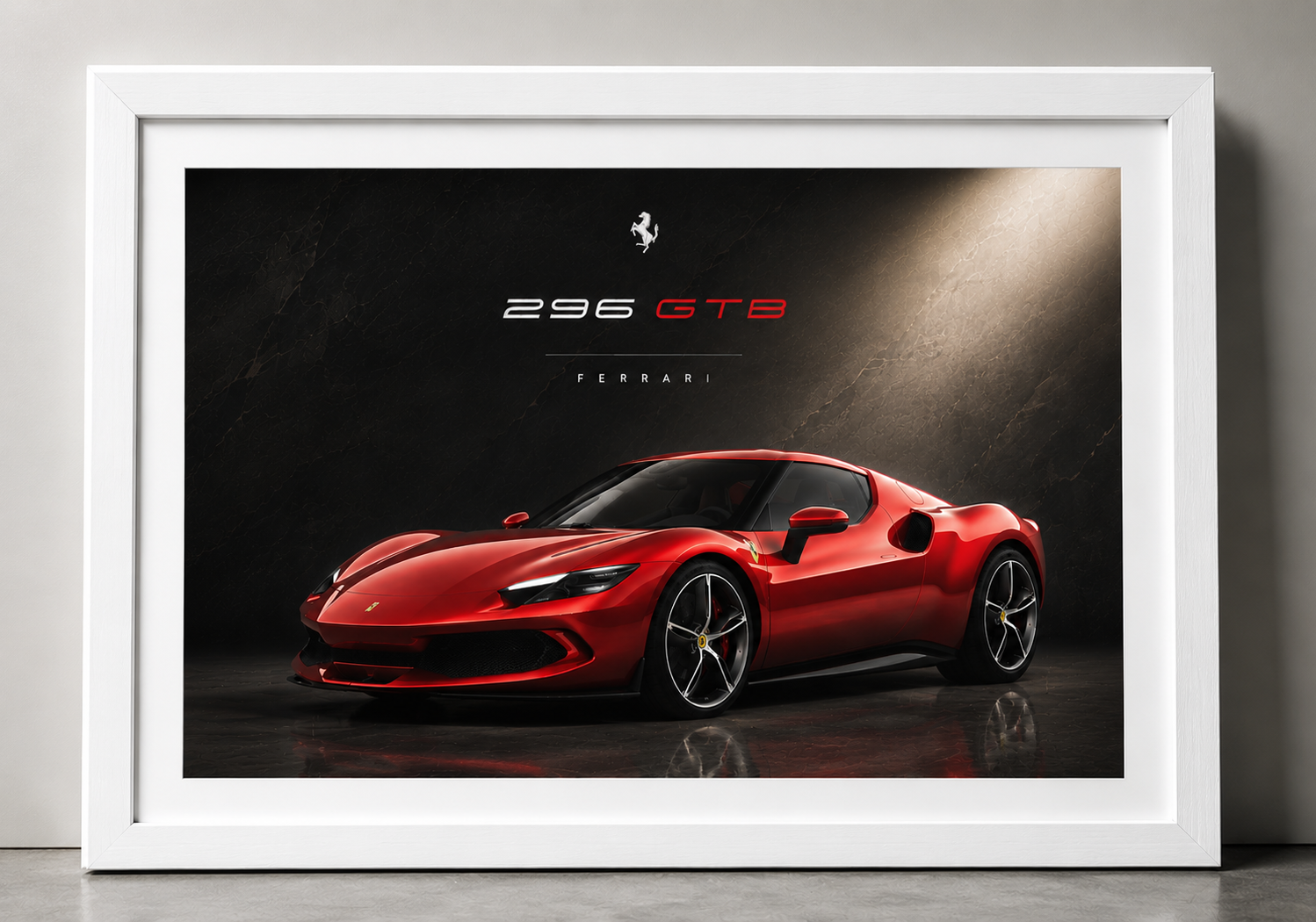 Ferrari 296 GTB Premium Automotive Wall Art Print